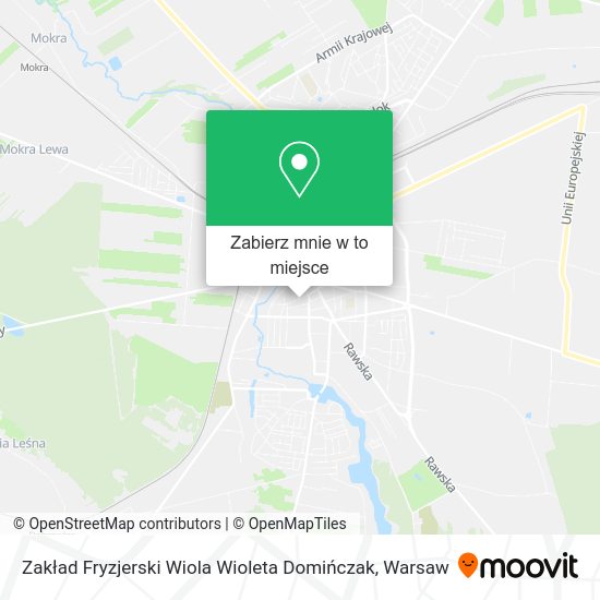 Mapa Zakład Fryzjerski Wiola Wioleta Domińczak