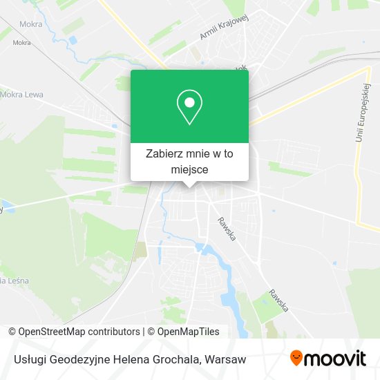 Mapa Usługi Geodezyjne Helena Grochala