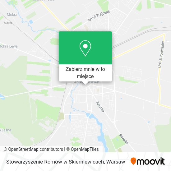 Mapa Stowarzyszenie Romów w Skierniewicach