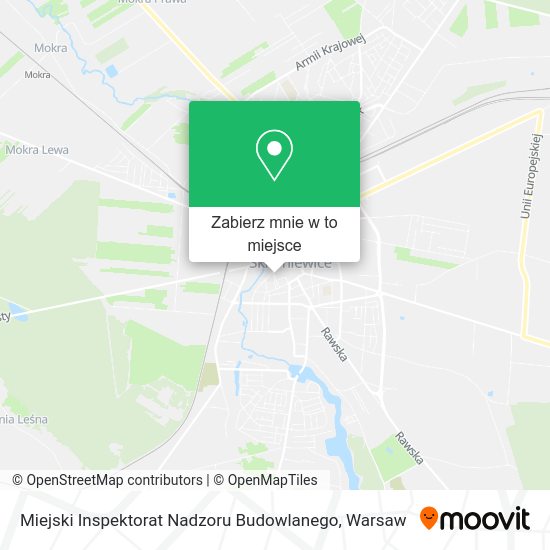 Mapa Miejski Inspektorat Nadzoru Budowlanego