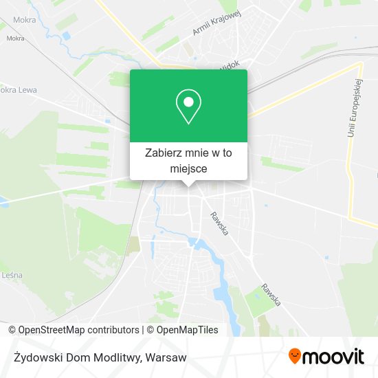 Mapa Żydowski Dom Modlitwy