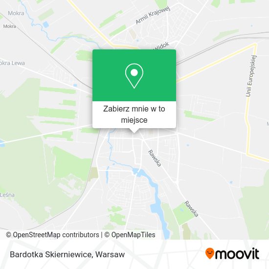 Mapa Bardotka Skierniewice