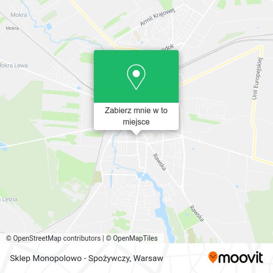 Mapa Sklep Monopolowo - Spożywczy