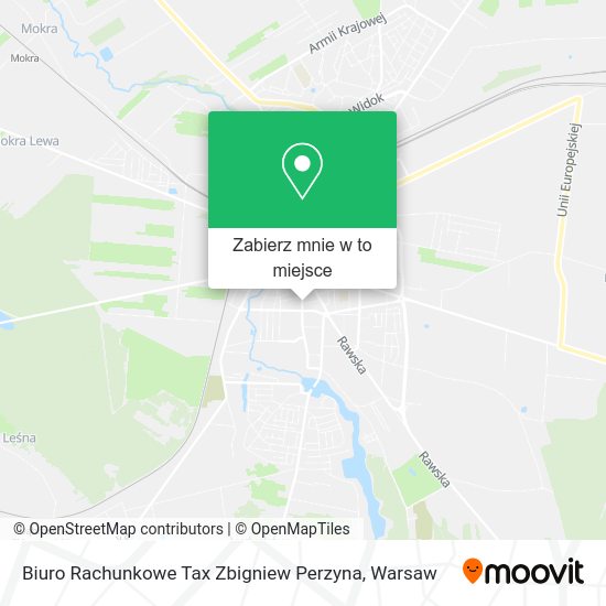 Mapa Biuro Rachunkowe Tax Zbigniew Perzyna