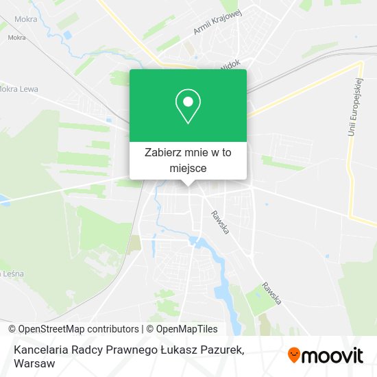 Mapa Kancelaria Radcy Prawnego Łukasz Pazurek