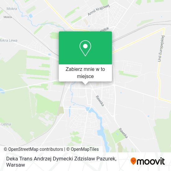 Mapa Deka Trans Andrzej Dymecki Zdzislaw Pazurek