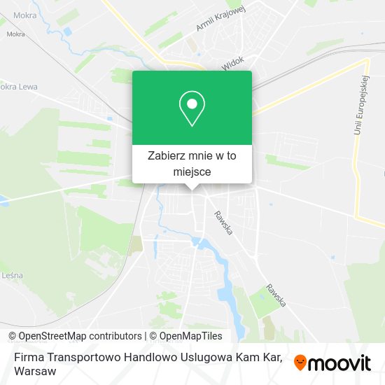 Mapa Firma Transportowo Handlowo Uslugowa Kam Kar