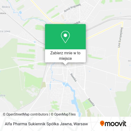 Mapa Alfa Pharma Sukiennik Spółka Jawna