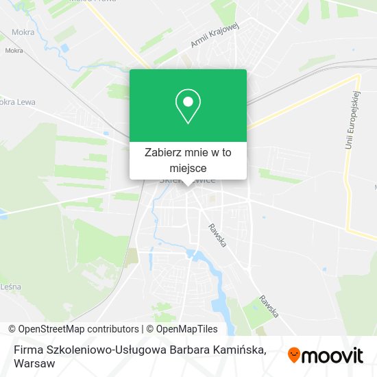 Mapa Firma Szkoleniowo-Usługowa Barbara Kamińska