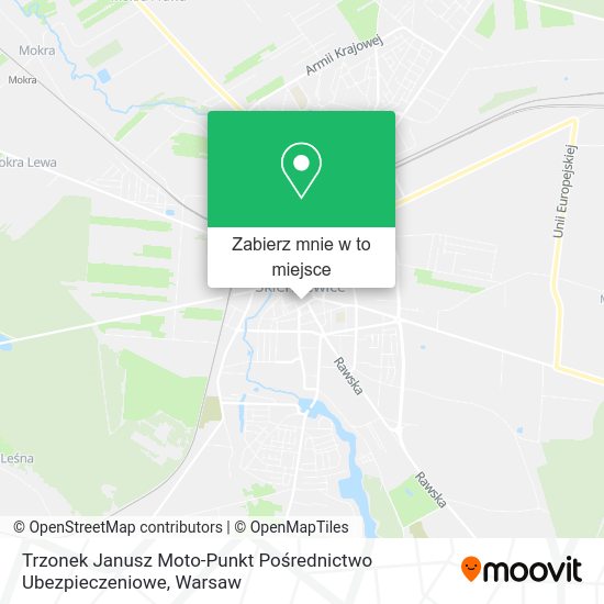 Mapa Trzonek Janusz Moto-Punkt Pośrednictwo Ubezpieczeniowe