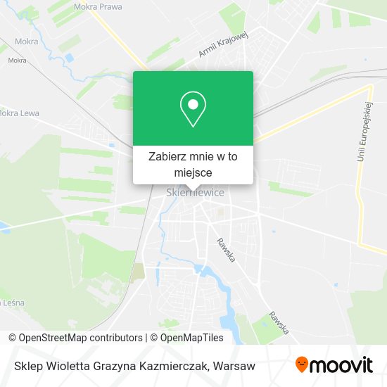 Mapa Sklep Wioletta Grazyna Kazmierczak