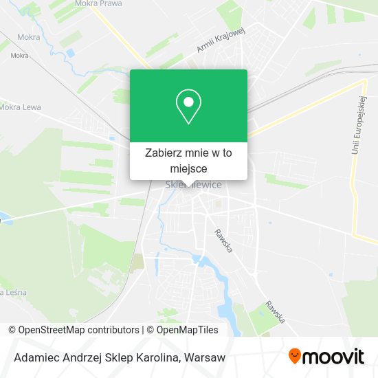 Mapa Adamiec Andrzej Sklep Karolina