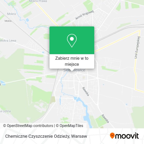 Mapa Chemiczne Czyszczenie Odzieży