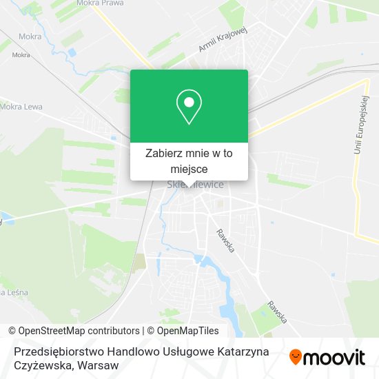 Mapa Przedsiębiorstwo Handlowo Usługowe Katarzyna Czyżewska