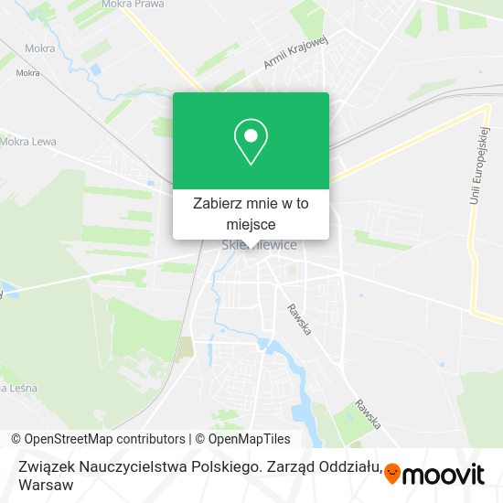 Mapa Związek Nauczycielstwa Polskiego. Zarząd Oddziału