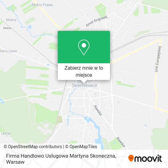 Mapa Firma Handlowo Usługowa Martyna Skoneczna