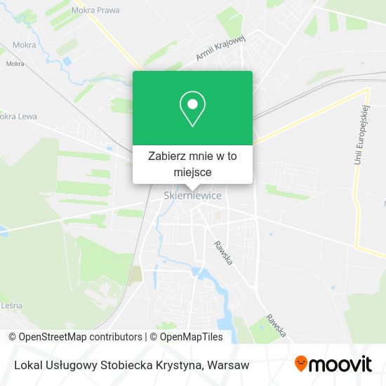 Mapa Lokal Usługowy Stobiecka Krystyna