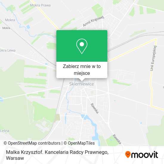 Mapa Malka Krzysztof. Kancelaria Radcy Prawnego