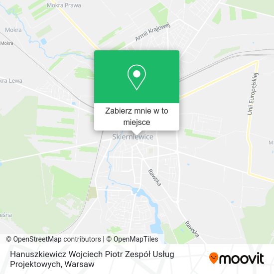 Mapa Hanuszkiewicz Wojciech Piotr Zespół Usług Projektowych