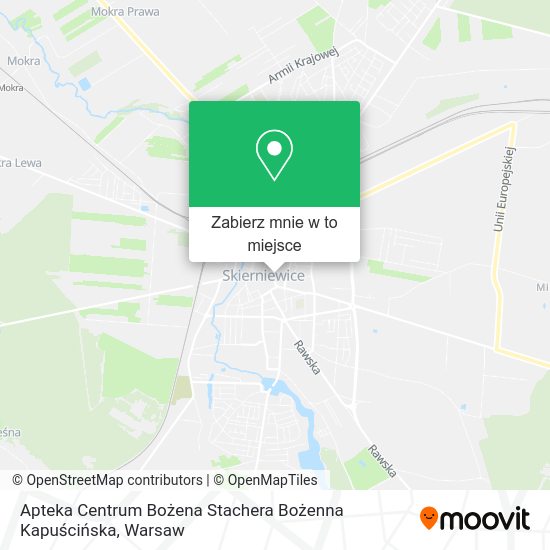 Mapa Apteka Centrum Bożena Stachera Bożenna Kapuścińska