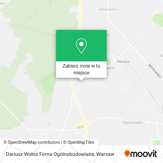 Mapa Dariusz Wołos Firma Ogólnobudowlana