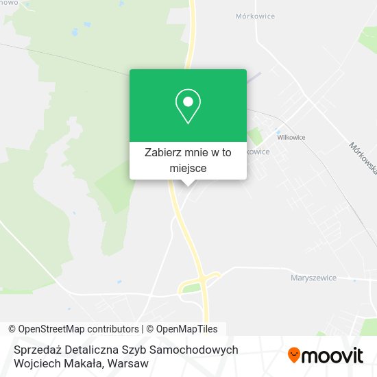 Mapa Sprzedaż Detaliczna Szyb Samochodowych Wojciech Makała