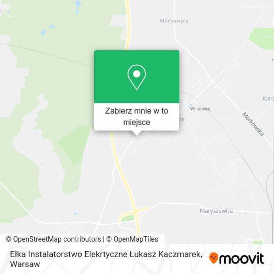 Mapa Ełka Instalatorstwo Elekrtyczne Łukasz Kaczmarek