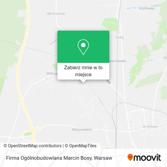 Mapa Firma Ogólnobudowlana Marcin Bosy