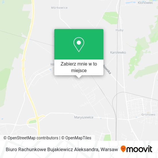 Mapa Biuro Rachunkowe Bujakiewicz Aleksandra