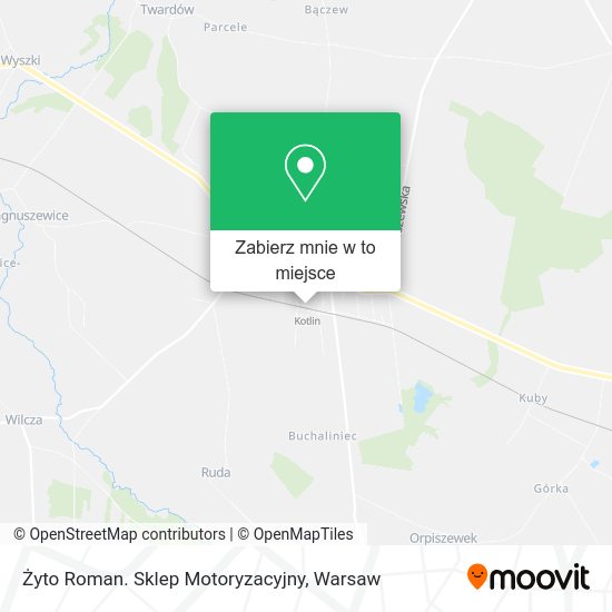 Mapa Żyto Roman. Sklep Motoryzacyjny