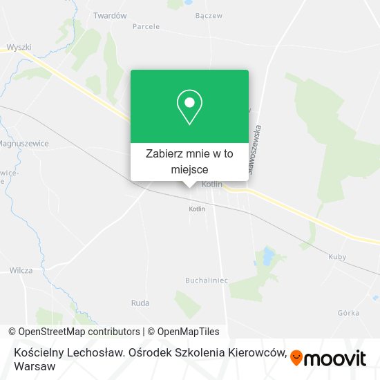 Mapa Kościelny Lechosław. Ośrodek Szkolenia Kierowców