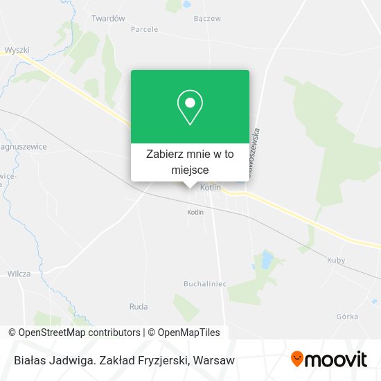 Mapa Białas Jadwiga. Zakład Fryzjerski