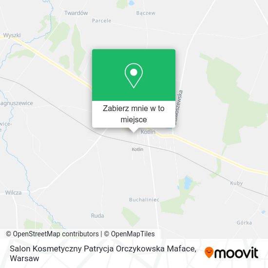 Mapa Salon Kosmetyczny Patrycja Orczykowska Maface