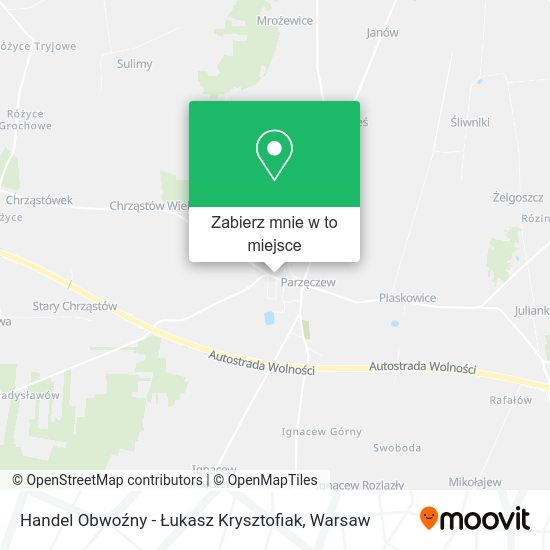 Mapa Handel Obwoźny - Łukasz Krysztofiak