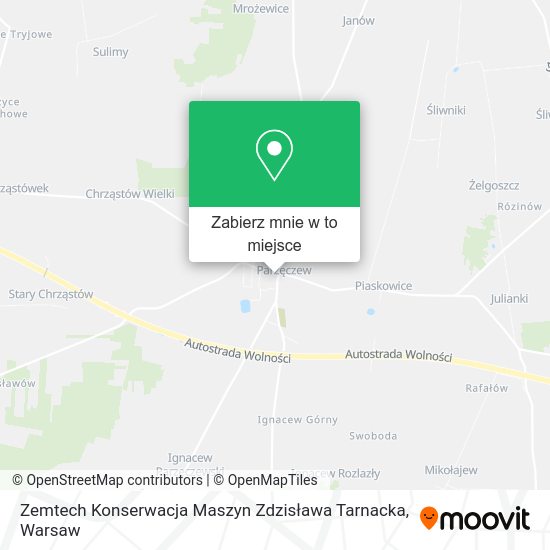 Mapa Zemtech Konserwacja Maszyn Zdzisława Tarnacka