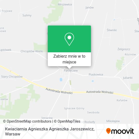 Mapa Kwiaciarnia Agnieszka Agnieszka Jaroszewicz