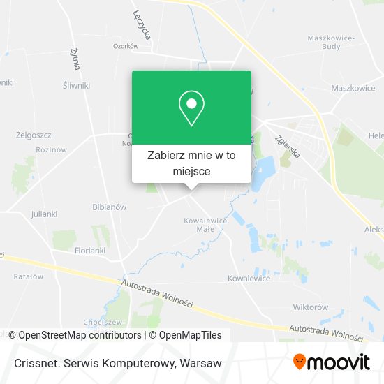 Mapa Crissnet. Serwis Komputerowy