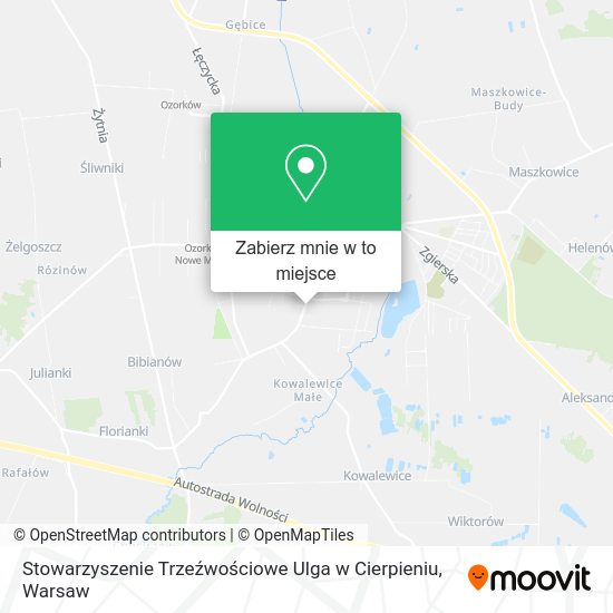 Mapa Stowarzyszenie Trzeźwościowe Ulga w Cierpieniu