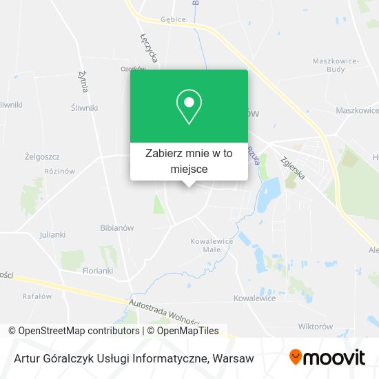 Mapa Artur Góralczyk Usługi Informatyczne