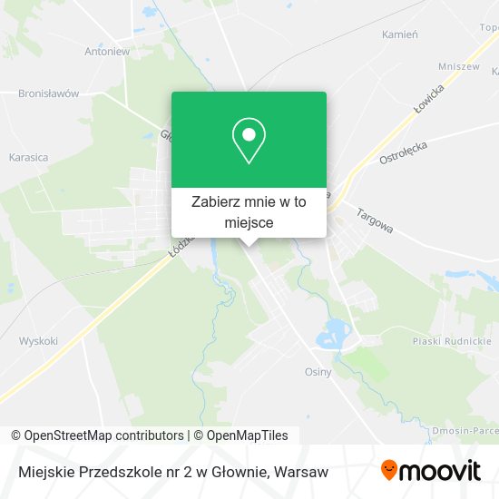 Mapa Miejskie Przedszkole nr 2 w Głownie