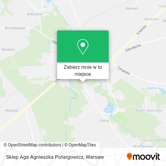 Mapa Sklep Aga Agnieszka Potargowicz