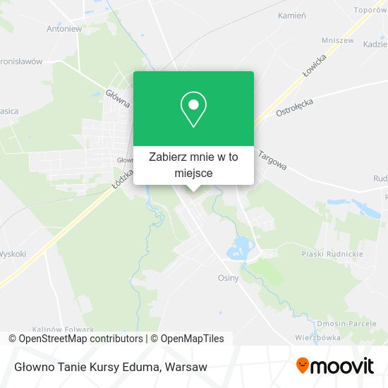 Mapa Głowno Tanie Kursy Eduma