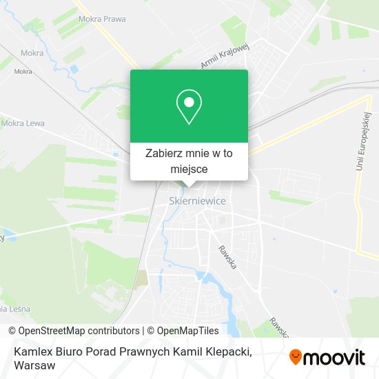 Mapa Kamlex Biuro Porad Prawnych Kamil Klepacki