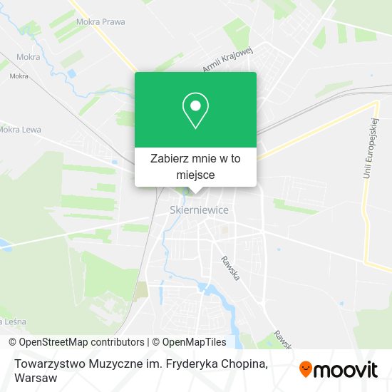 Mapa Towarzystwo Muzyczne im. Fryderyka Chopina