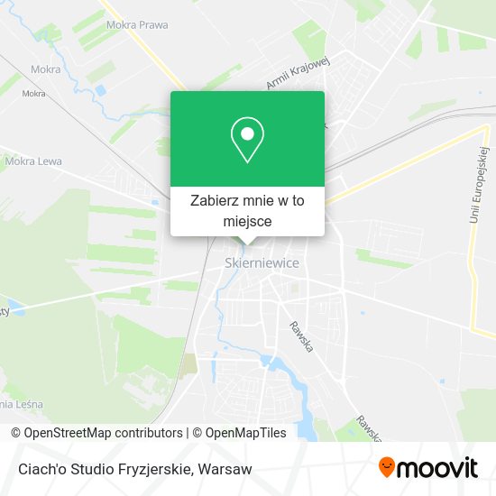 Mapa Ciach'o Studio Fryzjerskie