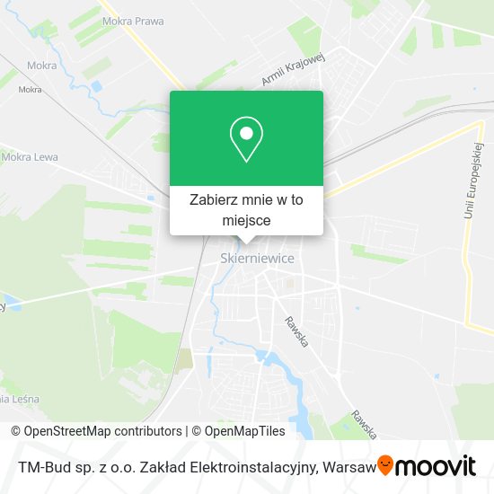 Mapa TM-Bud sp. z o.o. Zakład Elektroinstalacyjny