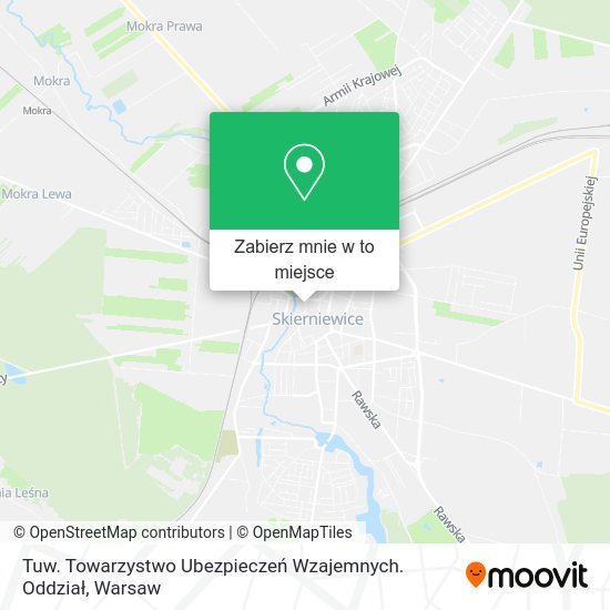 Mapa Tuw. Towarzystwo Ubezpieczeń Wzajemnych. Oddział