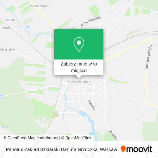 Mapa Panelux Zakład Szklarski Danuta Grzeczka