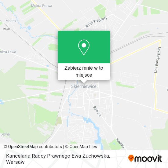 Mapa Kancelaria Radcy Prawnego Ewa Żuchowska