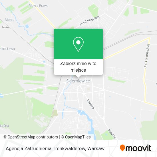 Mapa Agencja Zatrudnienia Trenkwalderów